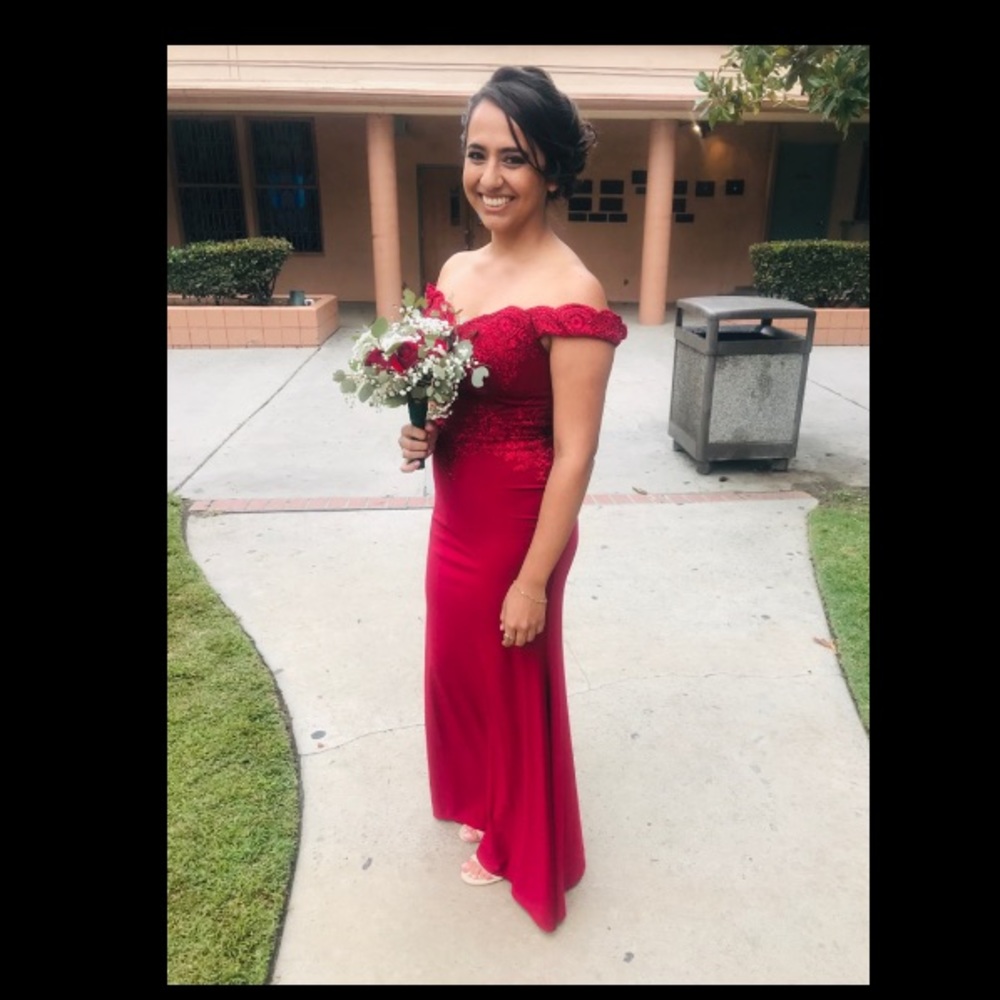 Maroon dress